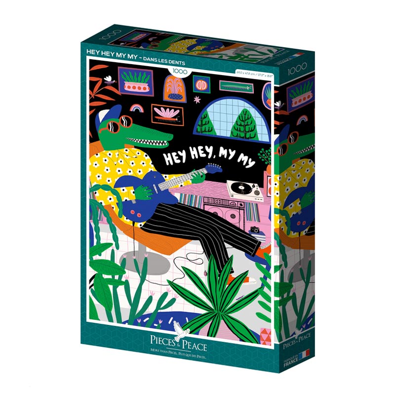 Puzzle 1000 pièces «Hey Hey My My» Pieces & Peace – Image 2