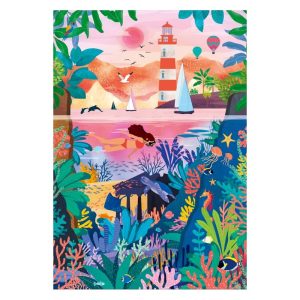 Puzzle 1000 pièces «Fonds Marins Colorés» Pieces & Peace