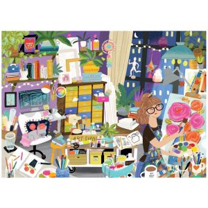 Puzzle 1500 pièces «Mon lieu préféré: L’Atelier d’Art», Pieces & Peace