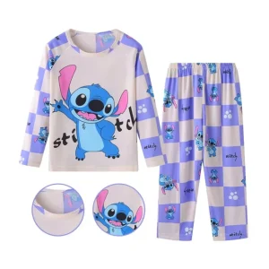 Pyjama stitch fille – Confort doux et mignon pour des nuits magiques – Idéal cadeau enfant fan Disney