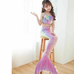 Queue de sirene enfant – Nage magique comme une vraie sirène – Idéal piscine & vacances – Confort sûr et fun garantis