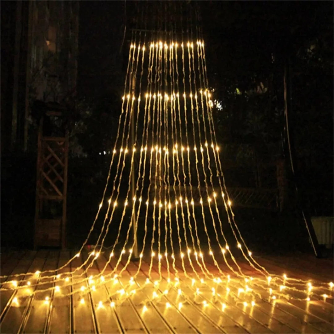 Rideau led effet cascade pour soirée – Ambiance magique garantie pour mariages, fêtes et événements élégants – Image 4
