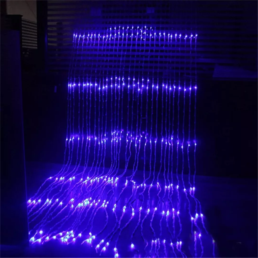 Rideau led effet cascade pour soirée – Ambiance magique garantie pour mariages, fêtes et événements élégants – Image 2
