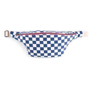 Sac banane Damier Écru-Bleu, Rose in April