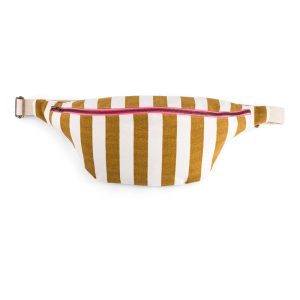 Sac banane Rayures Caramel, Rose in April