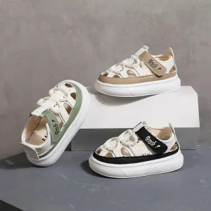 Sandales fermées bébé garçon antidérapantes – Confort sécurisé pour premiers pas stables et stylés