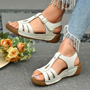 Sandales orthopédiques à bride femme – Confort tout-terrain élégance estivale – Soulagement des douleurs plantaires