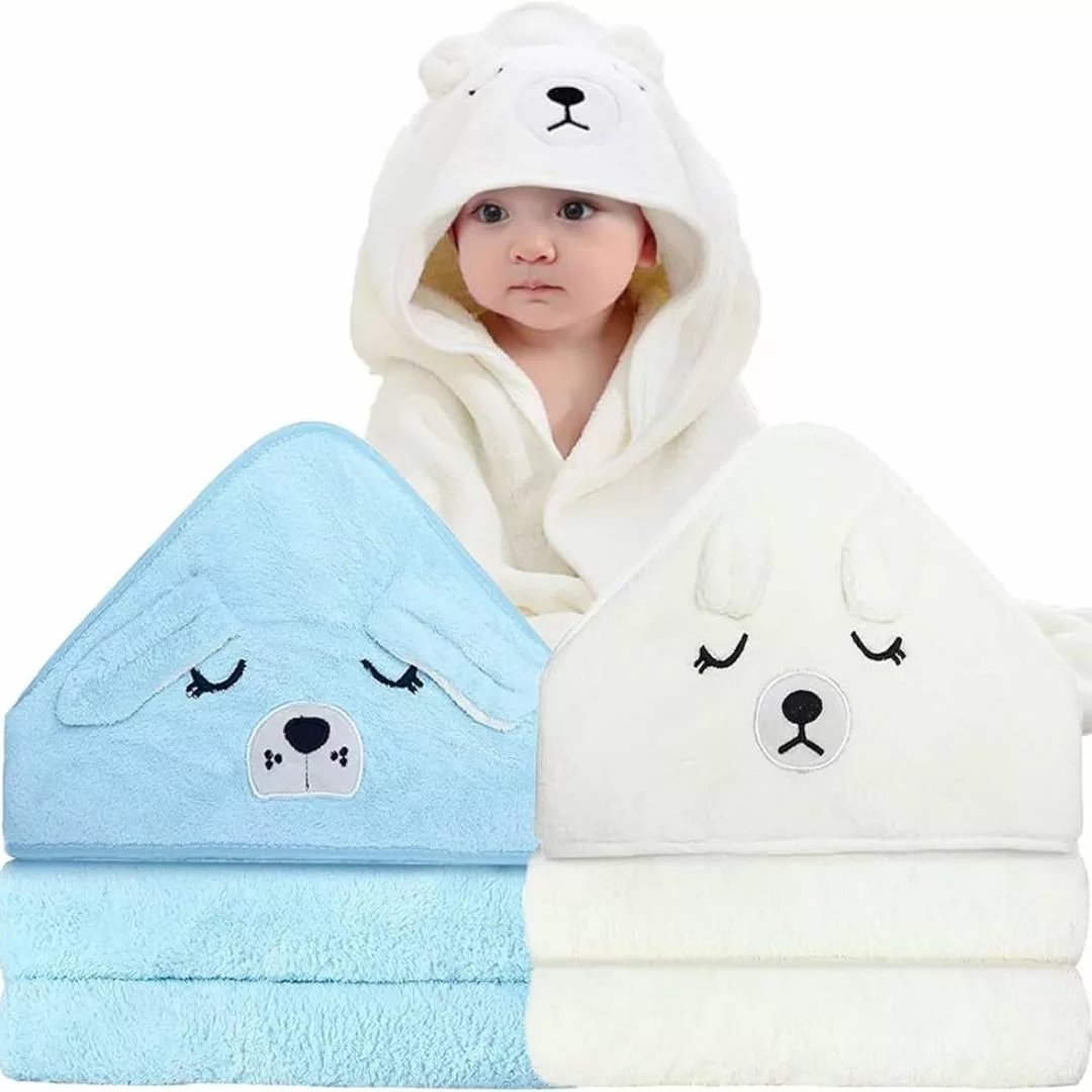 Serviette de bain enfant – Douce et ultra-absorbante, idéale pour peau sensible après le bain ou la piscine – Image 7