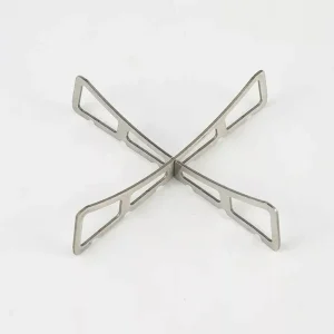 Support casserole réchaud gaz camping – Cuisson stable en plein air – Compact, léger et antidérapant pour vos aventures