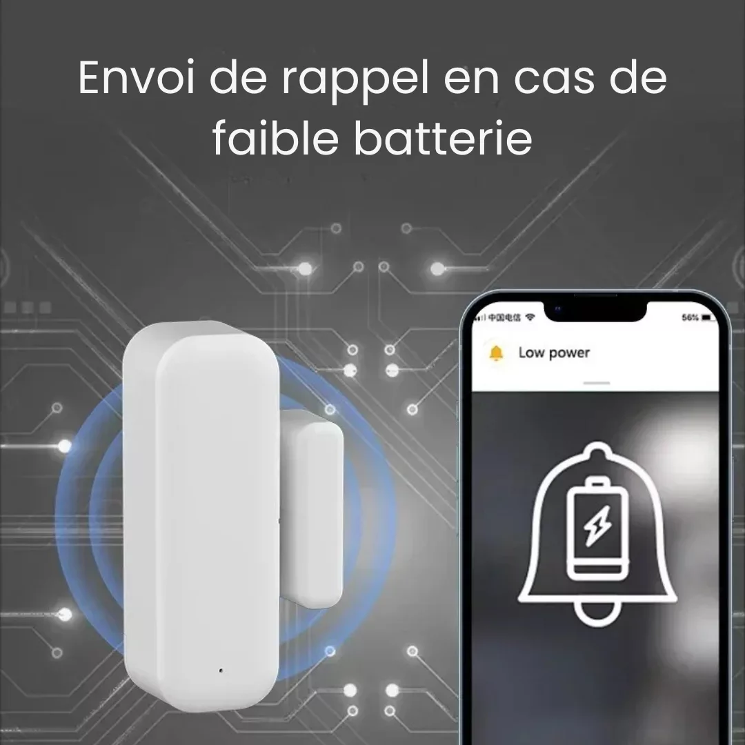 Système alarme porte fenêtre sans installation – Sécurité immédiate et sans perçage pour votre maison – Image 4