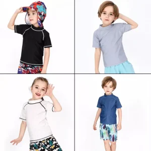 T-shirt anti-uv enfant – Protection solaire UPF50+ idéale pour plage et piscine – Confort respirant et séchage rapide