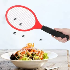Tapette électrique à mouches rechargeable – Élimination rapide des insectes sans effort, idéale intérieur/extérieur