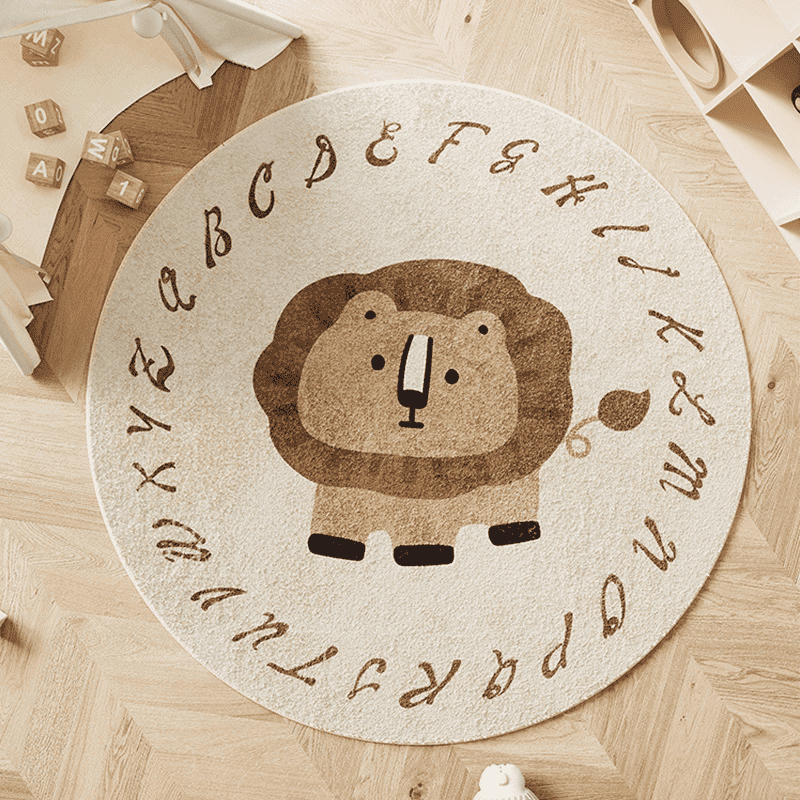 Tapis Alphabet & Animaux – Tapis de jeu éducatif pour bébé & chambre enfant