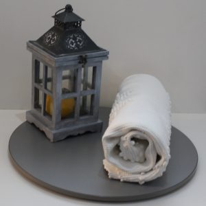 Tapis blanc artisanal – 70 cm x 1m35-40 – Chambre d’enfant