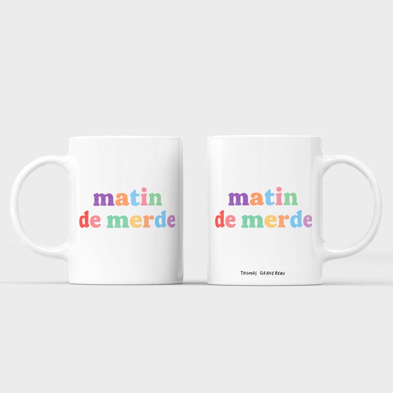Mug céramique Matin de Merde, Thomas Gravereau – Image 2