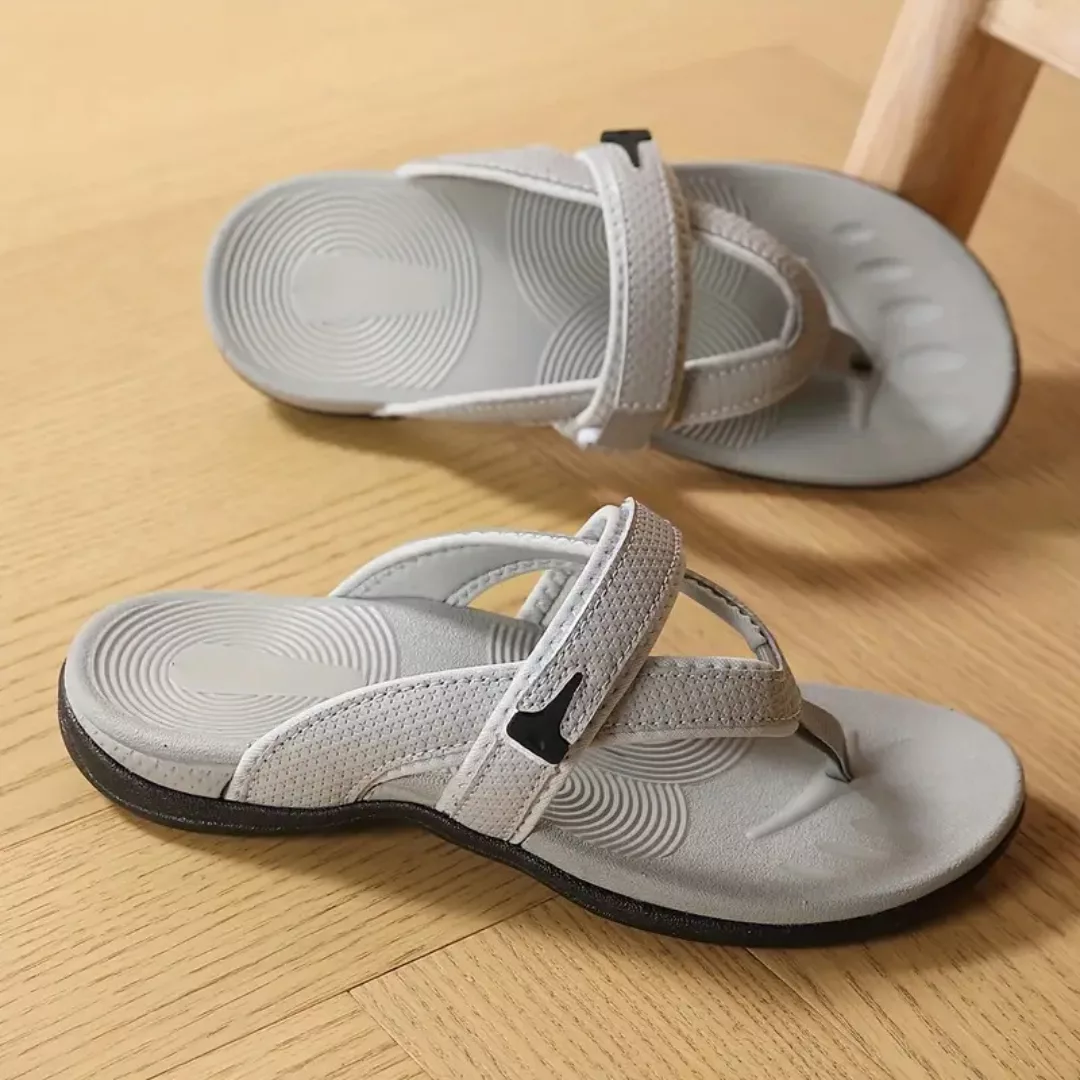 Tongs ergonomiques femme confort été – Semelle souple antidérapante pour marche facile et pieds légers – Image 5