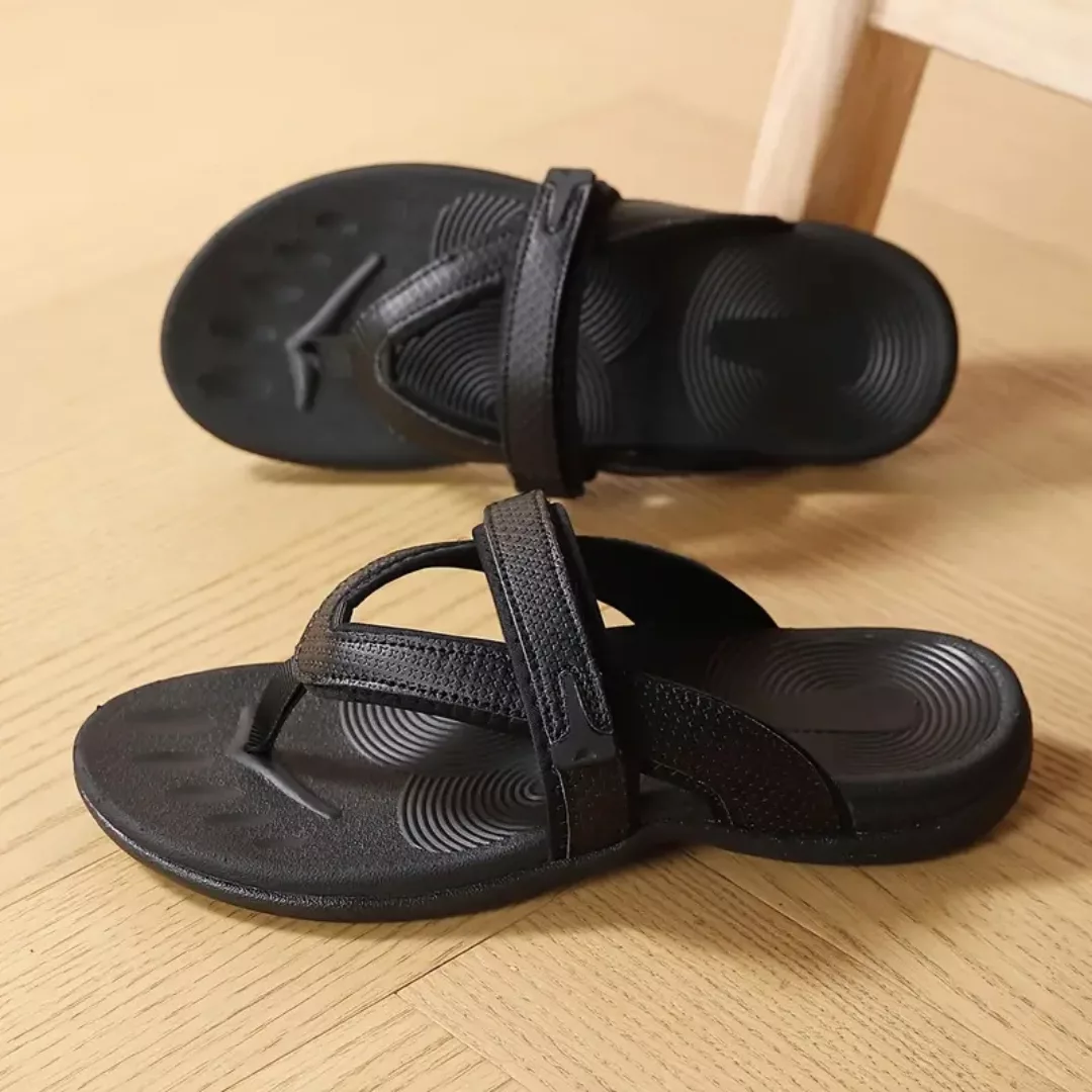 Tongs ergonomiques femme confort été – Semelle souple antidérapante pour marche facile et pieds légers – Image 9