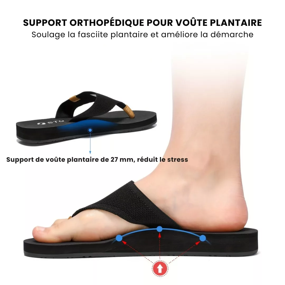 Tongs femme semelle épaisse confort – Marche légère et stylée – Idéales pour l’été et les pieds sensibles – Image 8