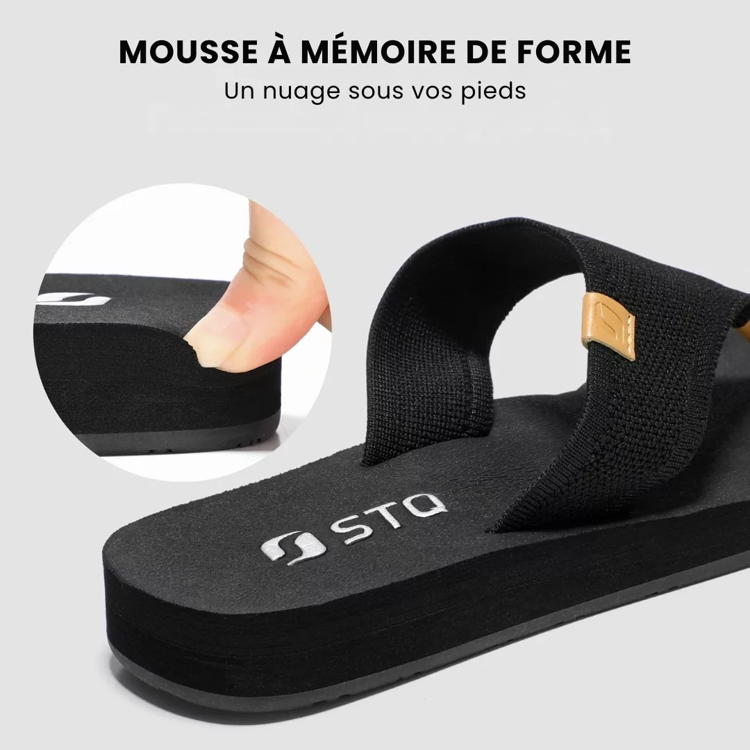 Tongs femme semelle épaisse confort – Marche légère et stylée – Idéales pour l’été et les pieds sensibles – Image 6