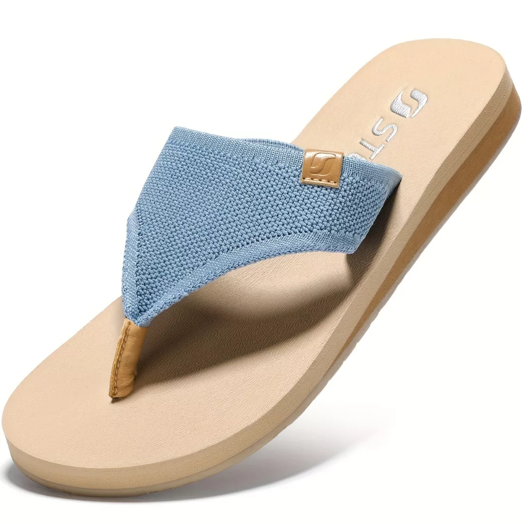 Tongs femme semelle épaisse confort – Marche légère et stylée – Idéales pour l’été et les pieds sensibles – Image 3