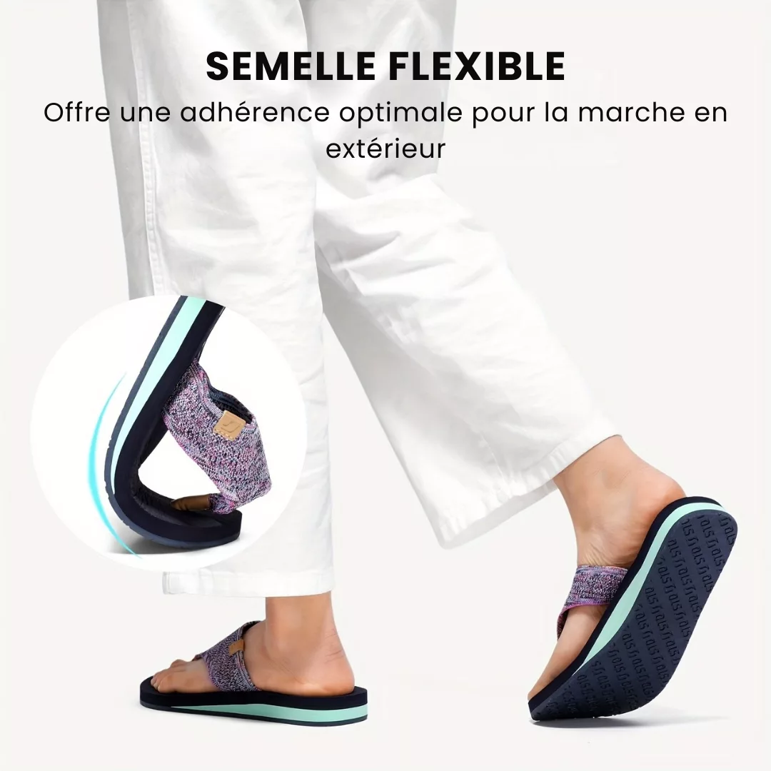Tongs femme semelle épaisse confort – Marche légère et stylée – Idéales pour l’été et les pieds sensibles – Image 7