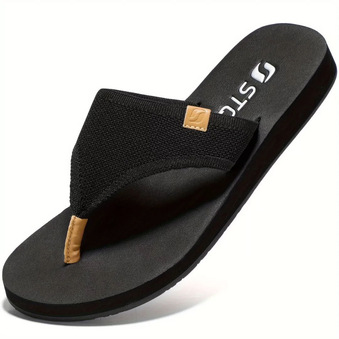 Tongs femme semelle épaisse confort – Marche légère et stylée – Idéales pour l’été et les pieds sensibles