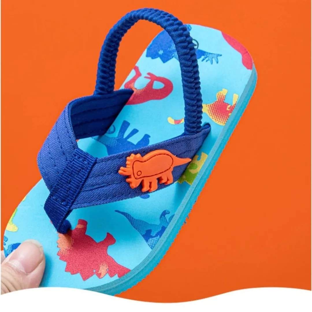 Tongs garçon avec bride arrière élastique – Maintien optimal pour courir et jouer tout l’été – Image 3