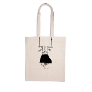 Totebag coton Helen B, Fille sur trapèze