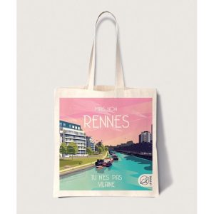 Tote Bag Coton Rennes, La Loutre