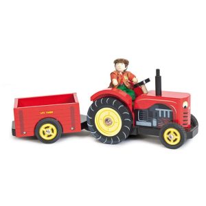Tracteur en Bois avec Fermier