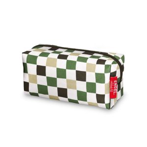 Trousse à crayons Damier vert et blanc, Engel