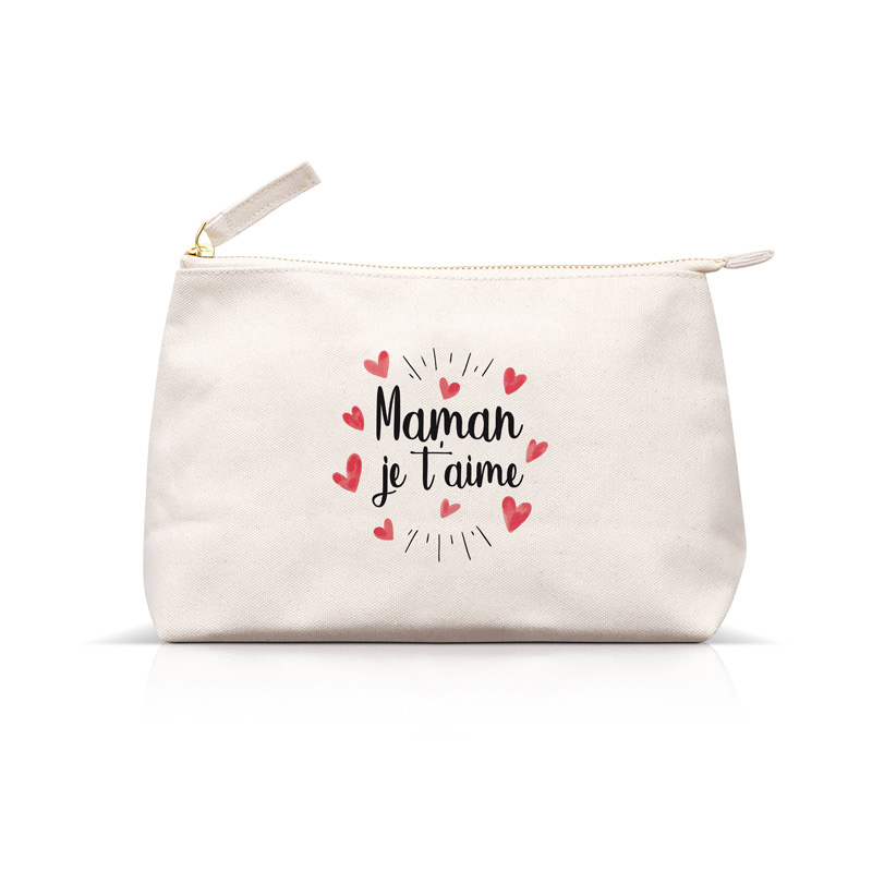 Trousse coton «Maman je t’aime» Label Tour