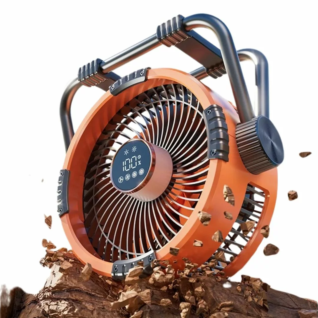 Ventilateur led lumineux portatif pour jardin fête – Ambiance magique et fraîcheur instantanée en extérieur – Image 7