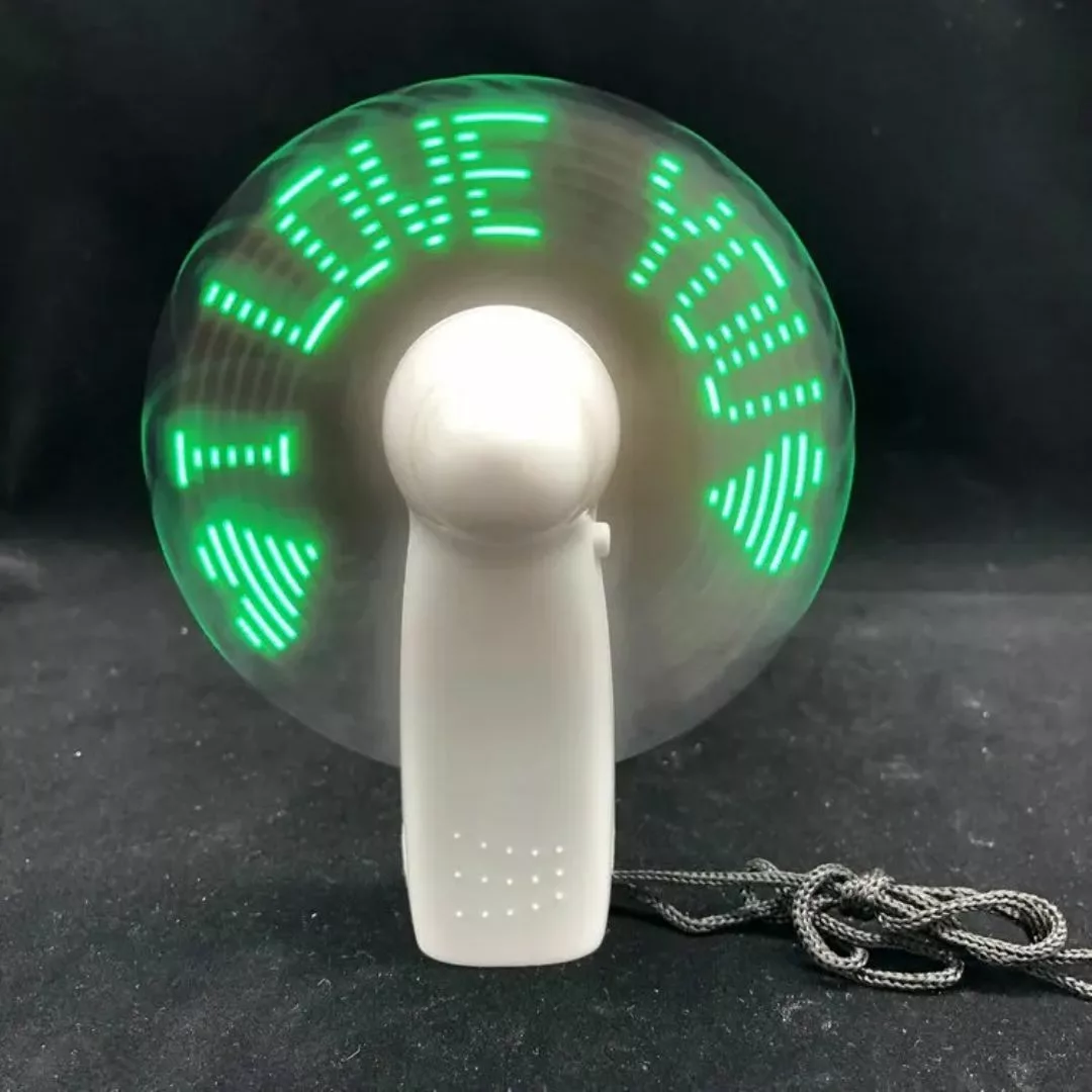 Ventilateur portable lumineux pour animation extérieure – Ambiance festive et fraîcheur garantie en été – Image 7