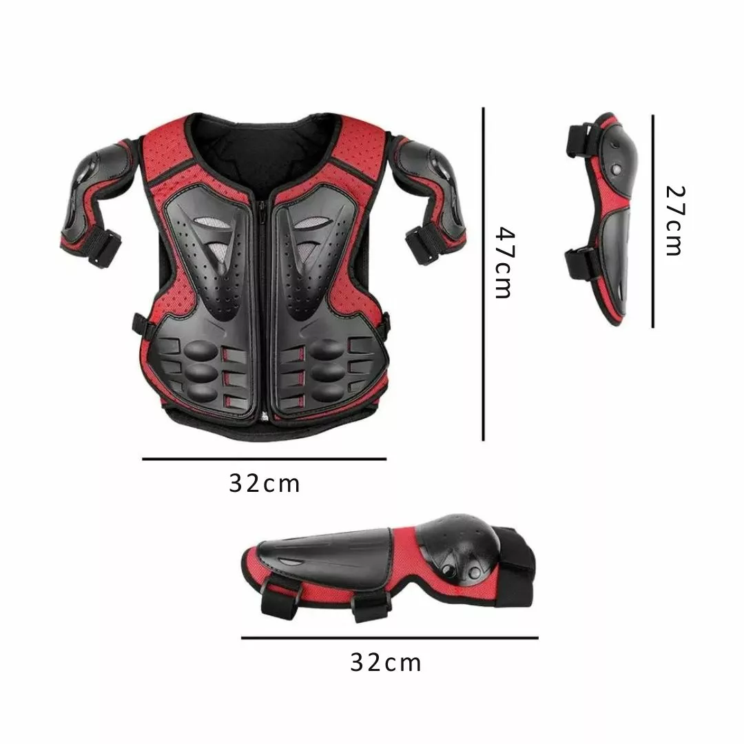 Veste moto enfant – Protection renforcée, style racing, sécurité optimale pour jeunes motards – Image 6