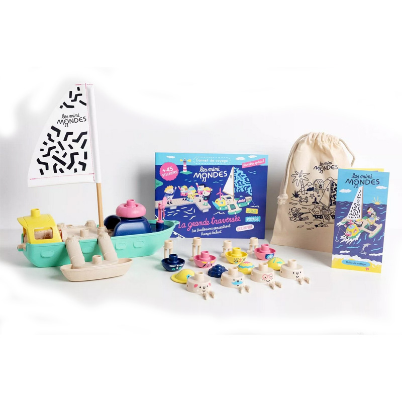 Bateau Les Mini Mondes et ses 4 personnages – Image 4